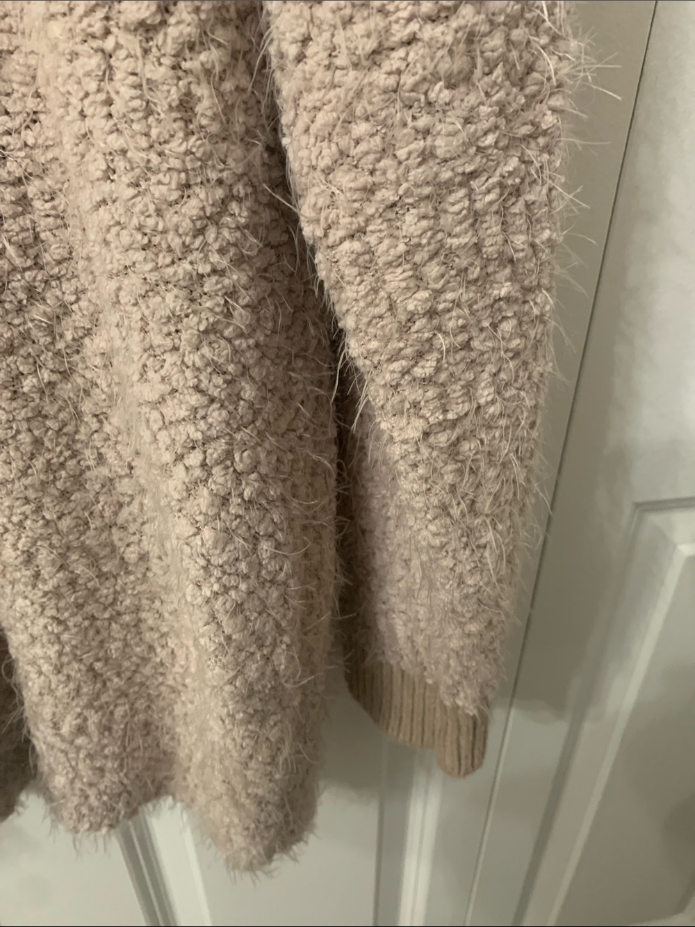 torrid Blush Taupe Cozy Textured Crewneck Sweater - Picture 4 of 6